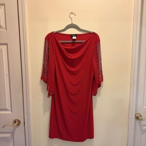 MSK Red Mini Dress Chic and Vibrant
